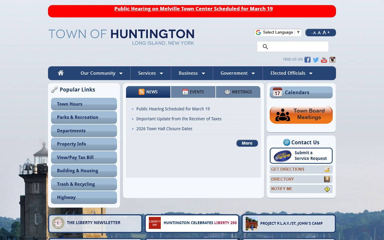 Huntington criminal history records
