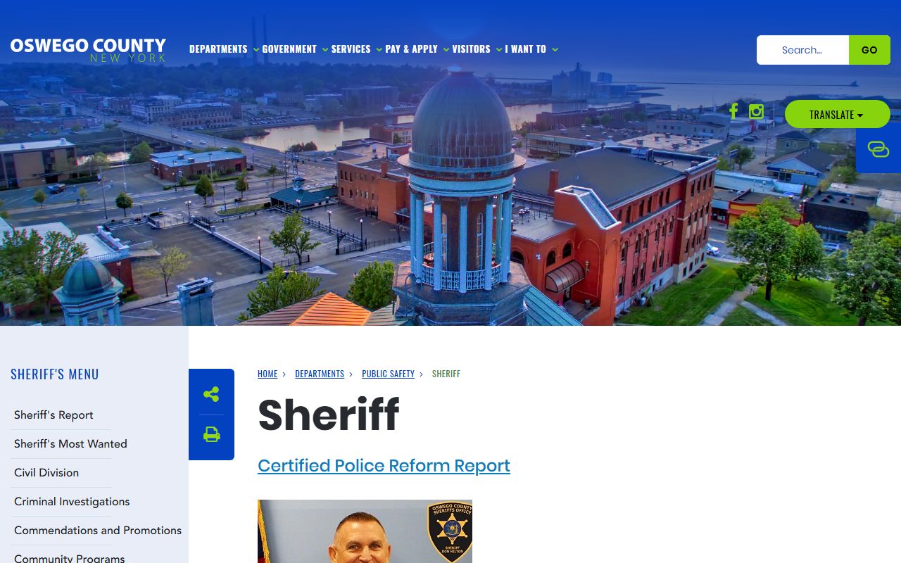 Oswego County criminal history records