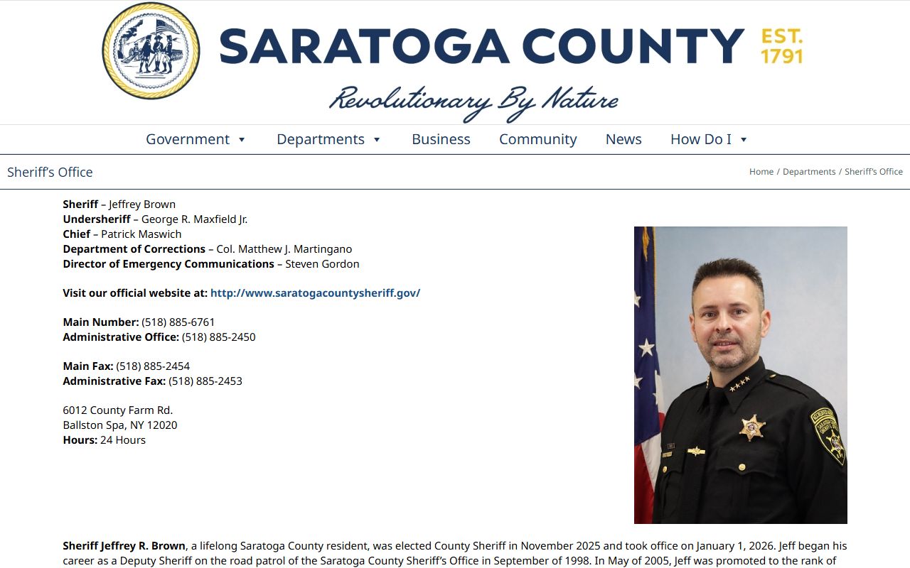 Saratoga County criminal history records